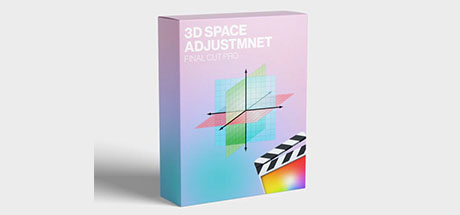 3D Space Adjustment Tool 动态三维旋转效果3D空间调整工具 fcpx效果插件免费下载